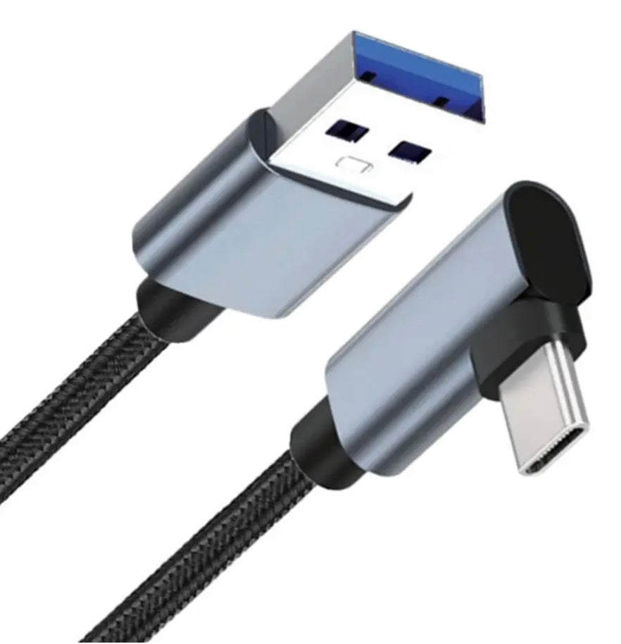 Left angle USB-C data cable