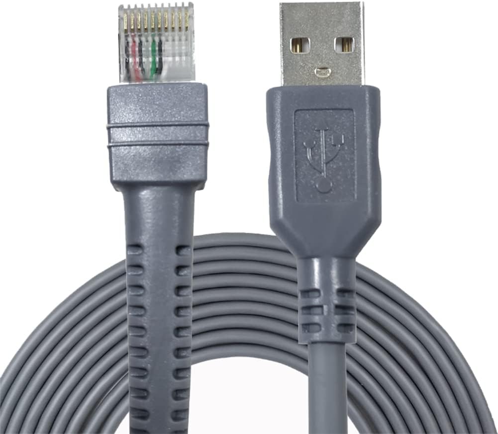 USB to RJ45 Barcode Scanner Cable Compatible for Motorola Symbol Zebra SL2208