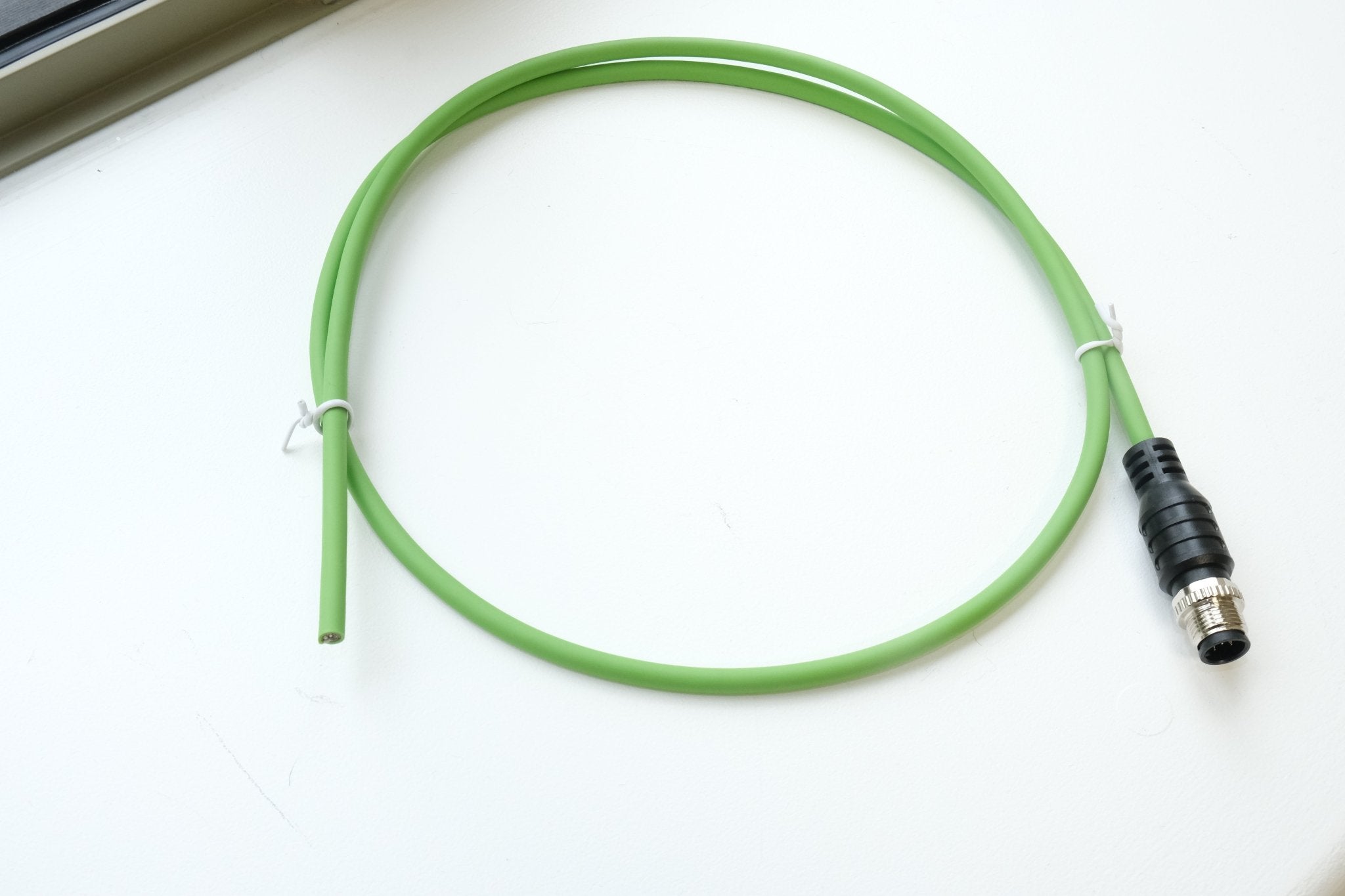 M12 A-Coded Male to Open 5-Pin Shielded Sensor Cable