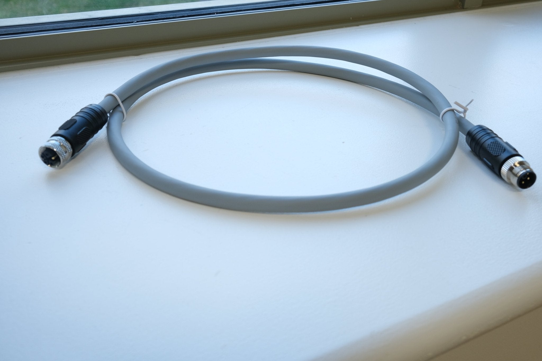 M12 K-Code 4 Pin Male to Female Power Cable | PUR Drag Chain UK