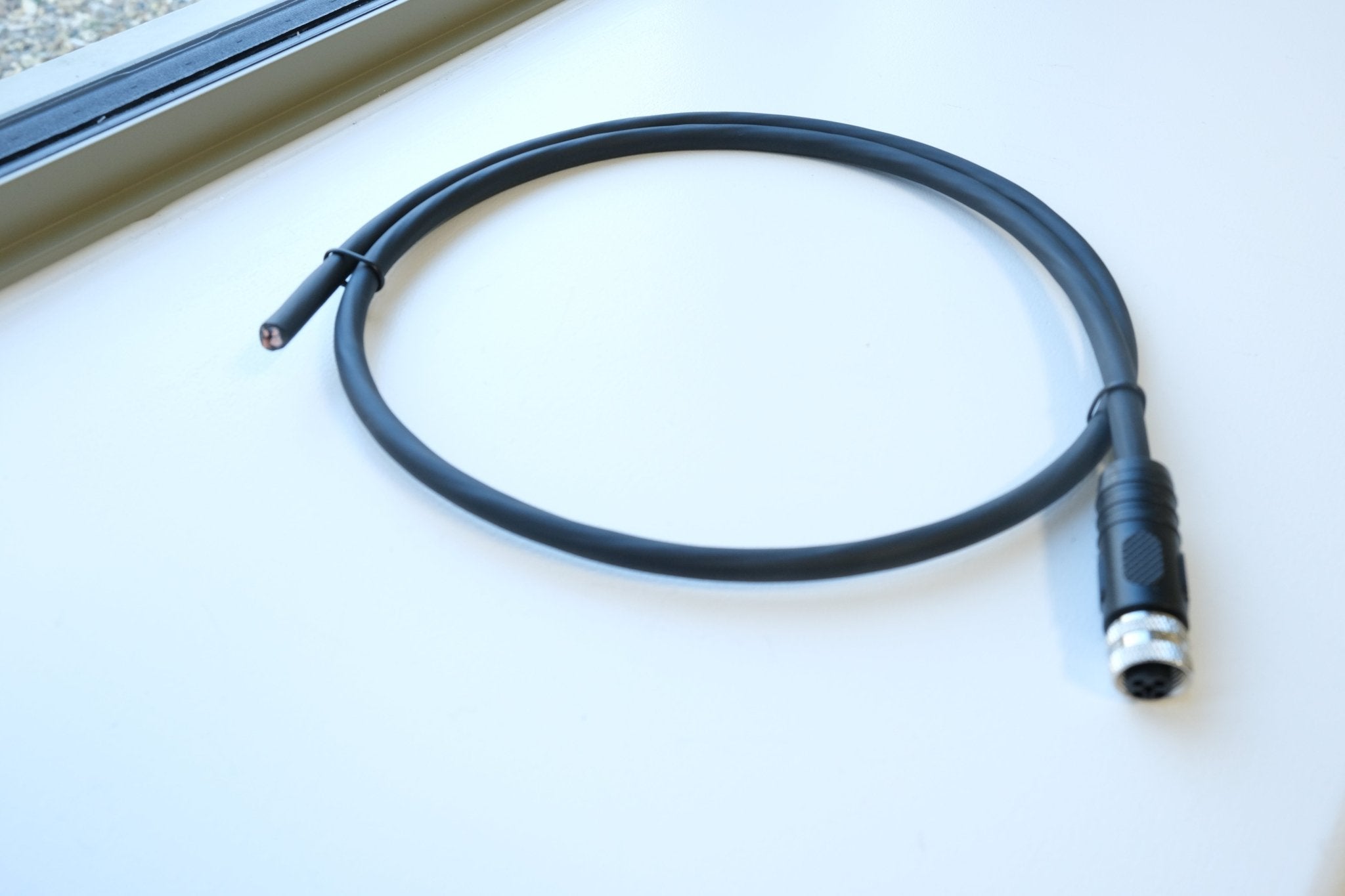 industrial m12 power cable assembly