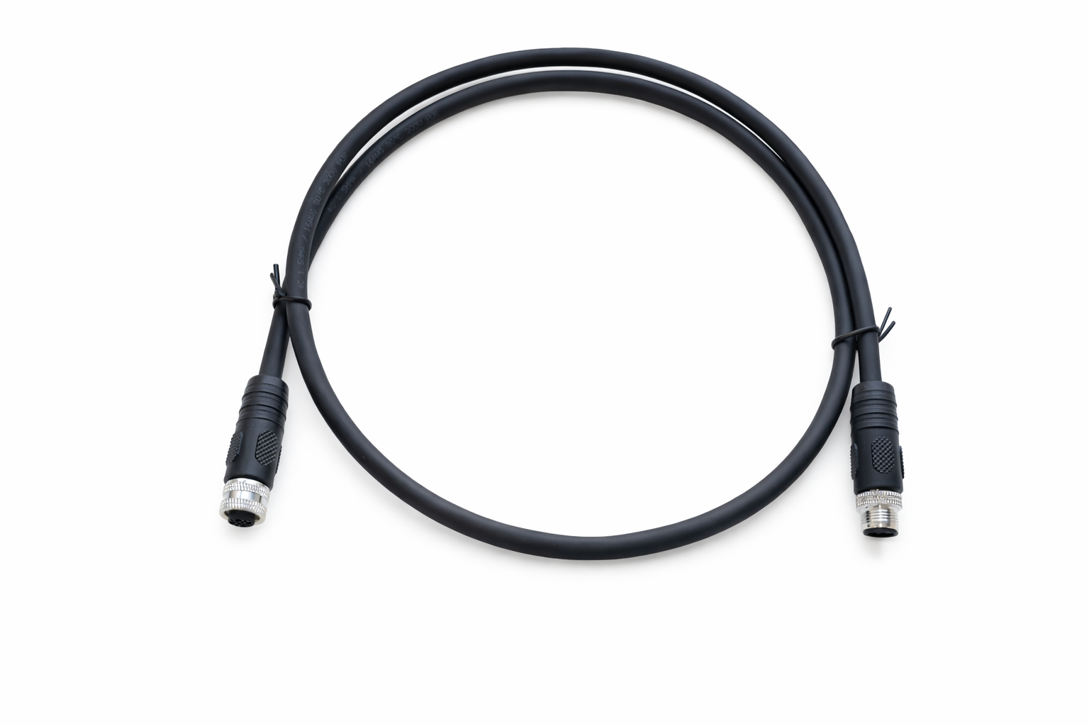 m12 t code 4 pin male to male power cable