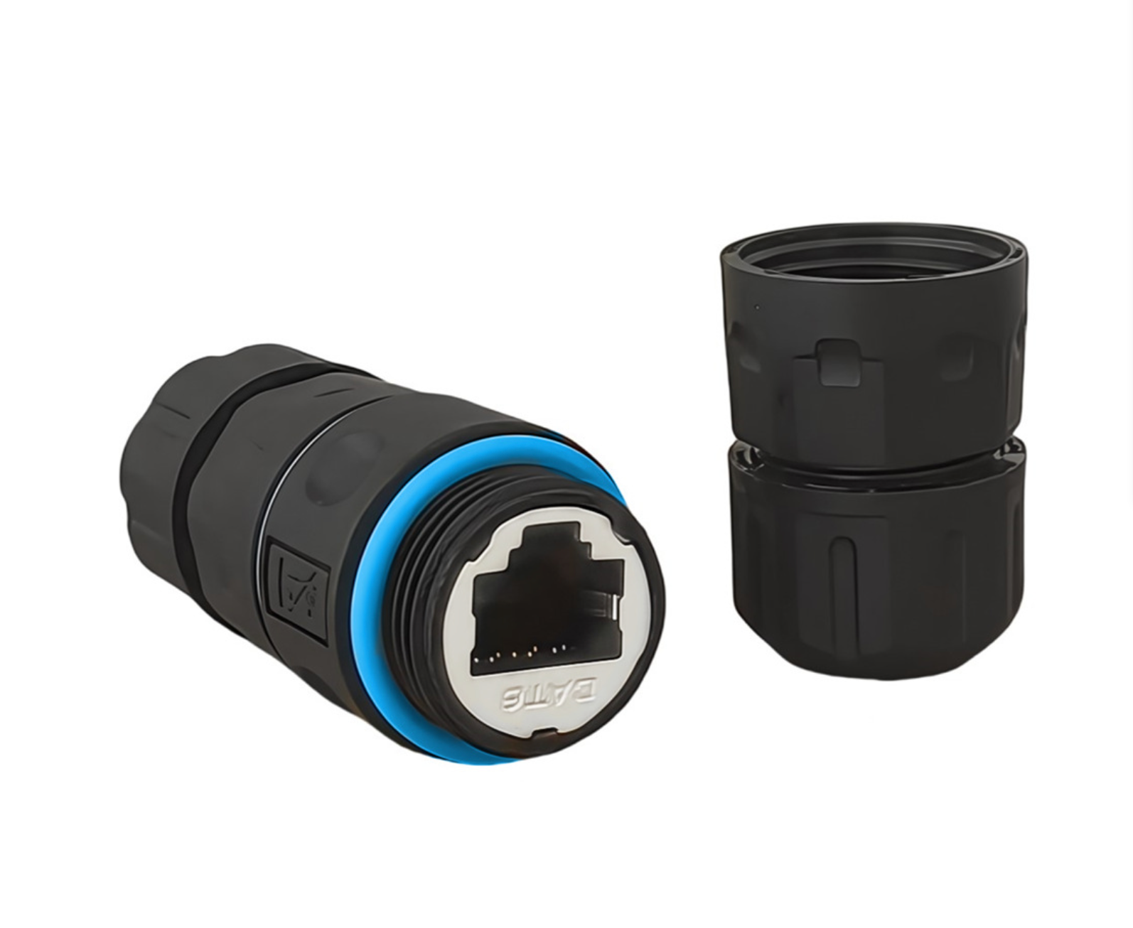 Waterproof Cat6 RJ45 Connector, IP68 M20 Shielded Ethernet Coupler | 8P8C Adapter