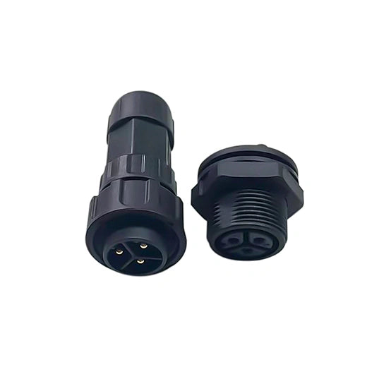 M25 3 pin waterproof panel connector 