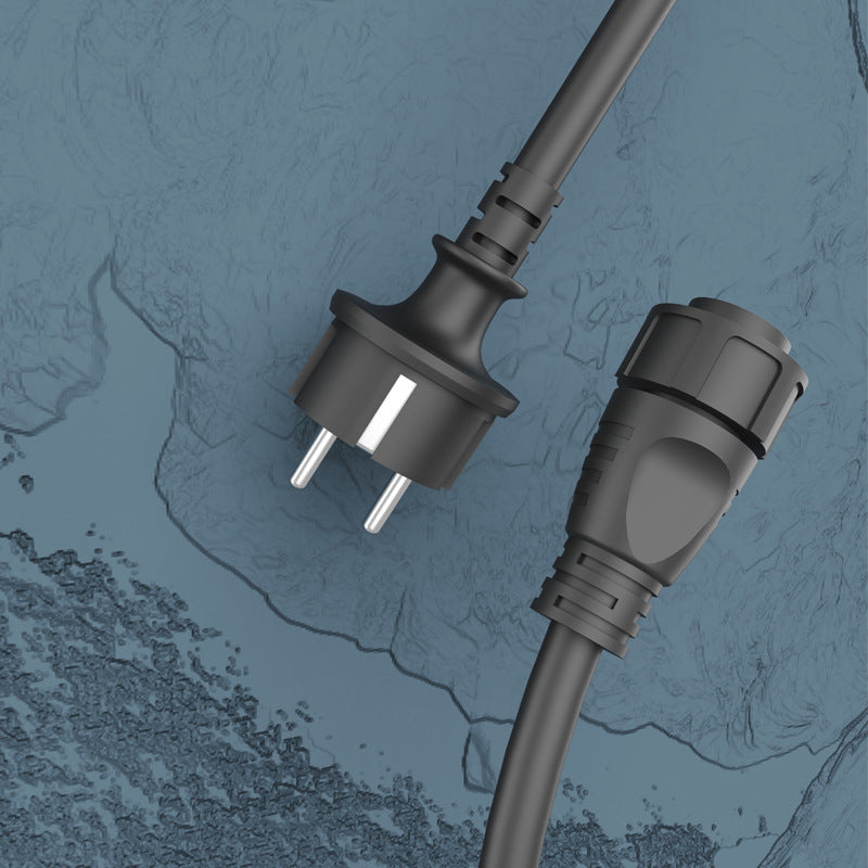 M25 IP67 outdoor power lead in black