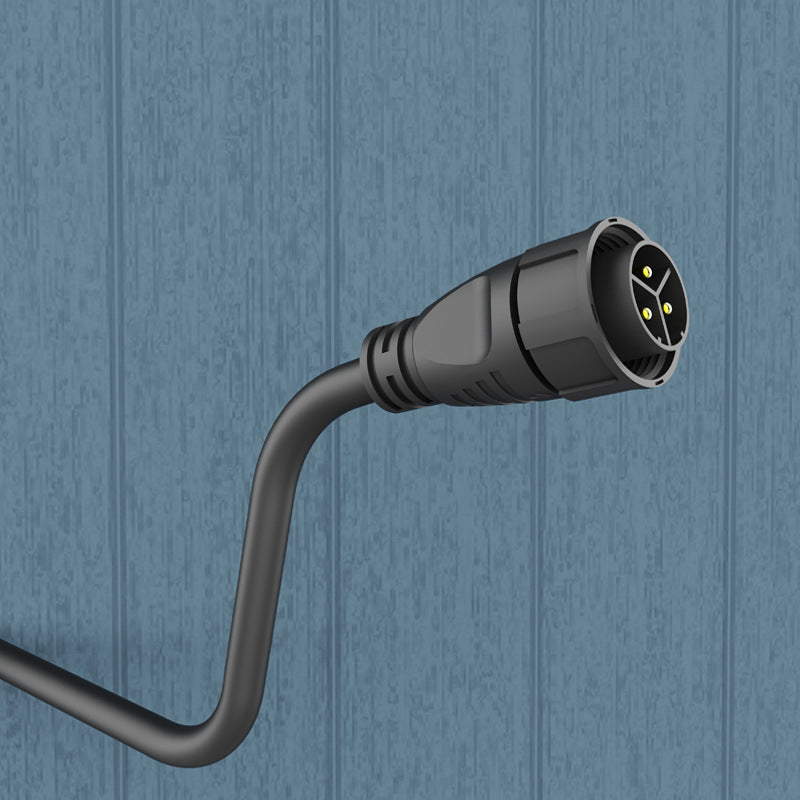 M25 waterproof connector with EU plug cable