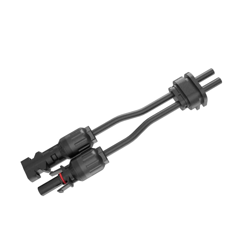 MC4 Y branch solar connector front view