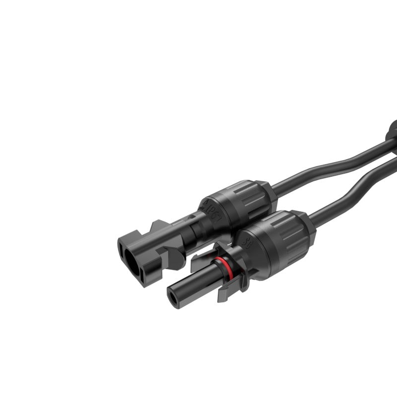 MC4 Y branch waterproof connector close up