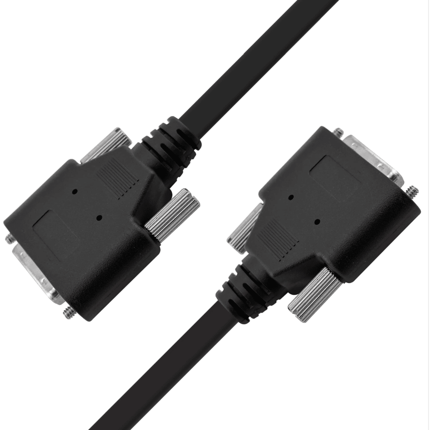 MDR 26-pin male to MDR 26-pin male Camera Link cable assembly, black