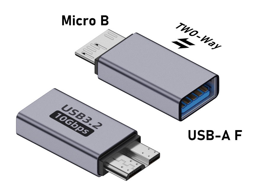 Micro USB B to USB 3.0 female converter adapter