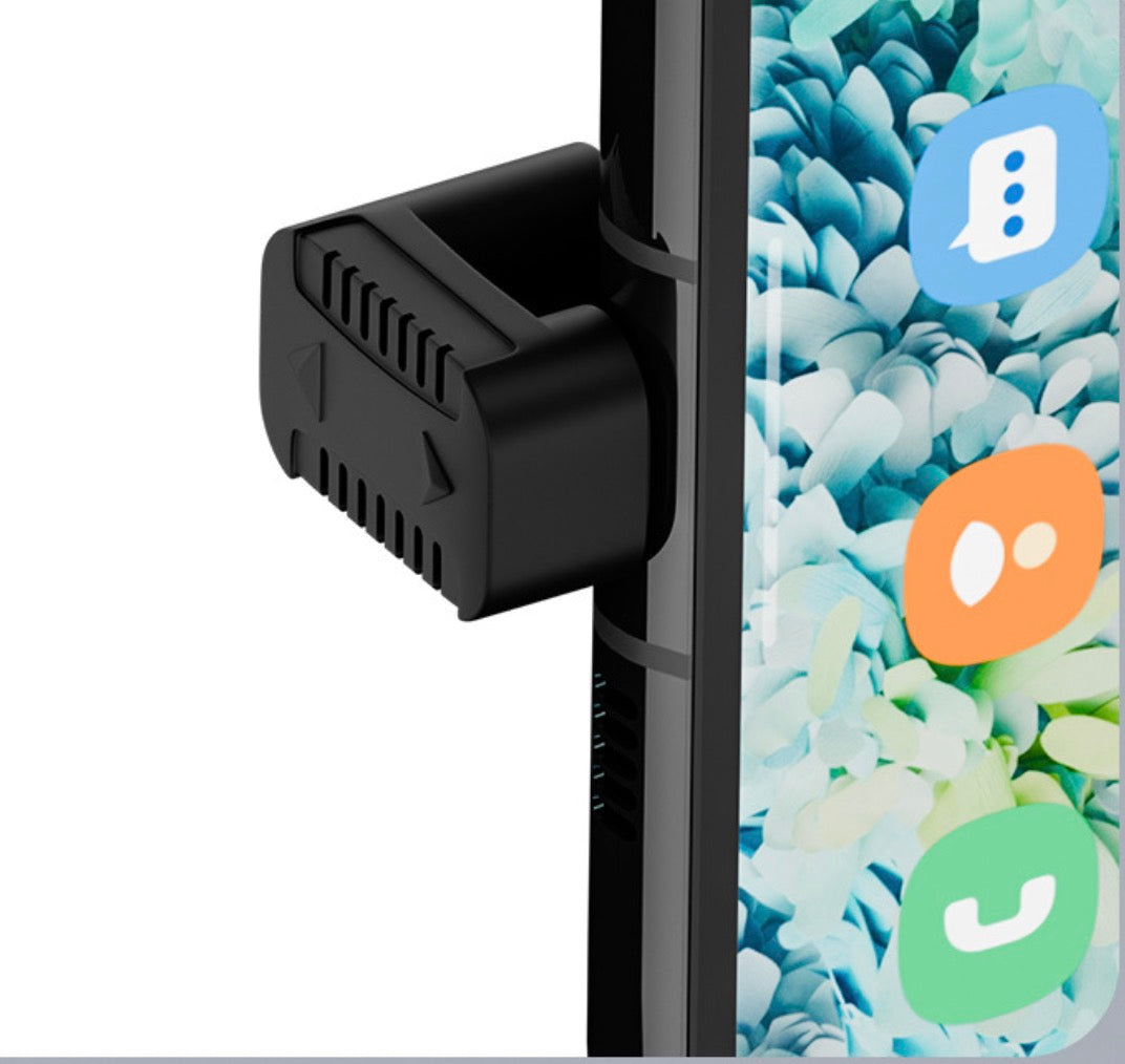 Micro USB male to USB C female U shape adapter showing compact low profile design