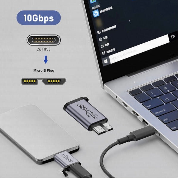 Micro USB 3.0 OTG adapter for USB-C devices