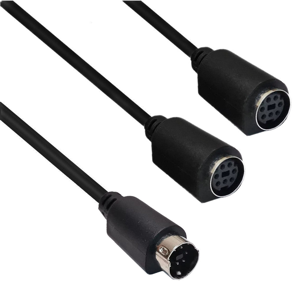 mini din 7 pin splitter for tv and projector connection