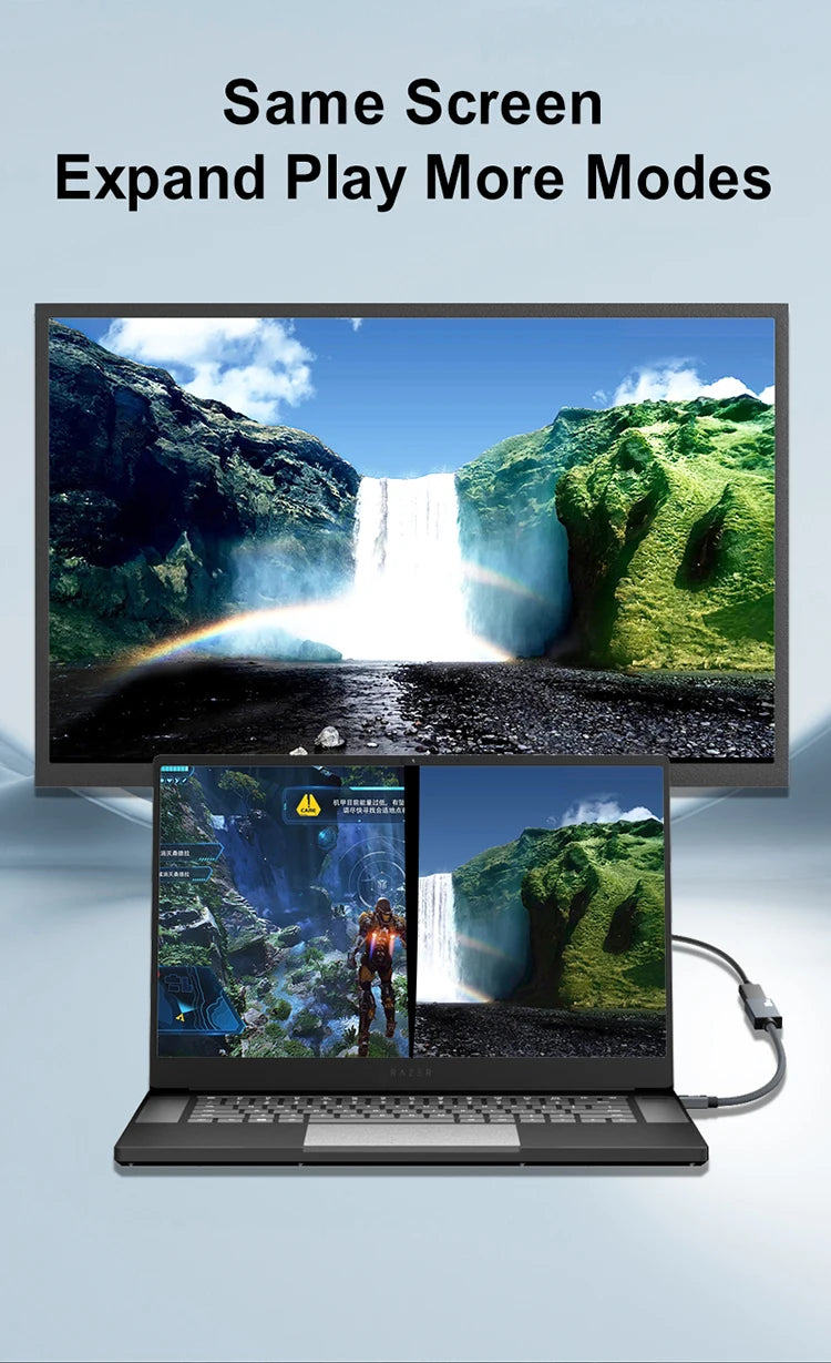 Mini DisplayPort adapter connected to monitor display