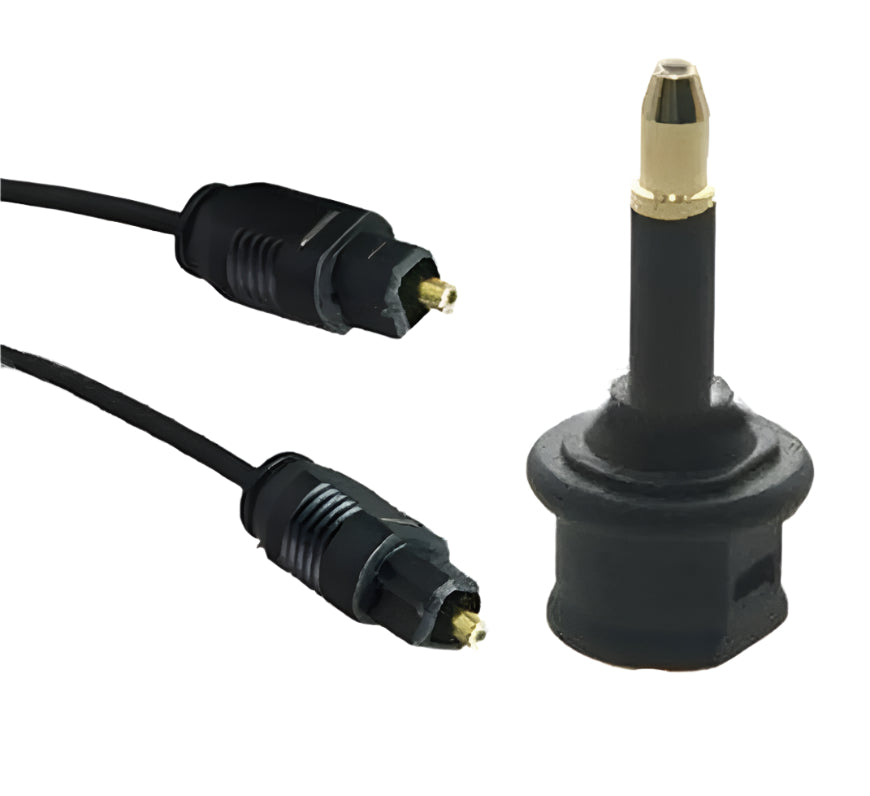 Mini TOSLINK adapter used for digital optical audio connections