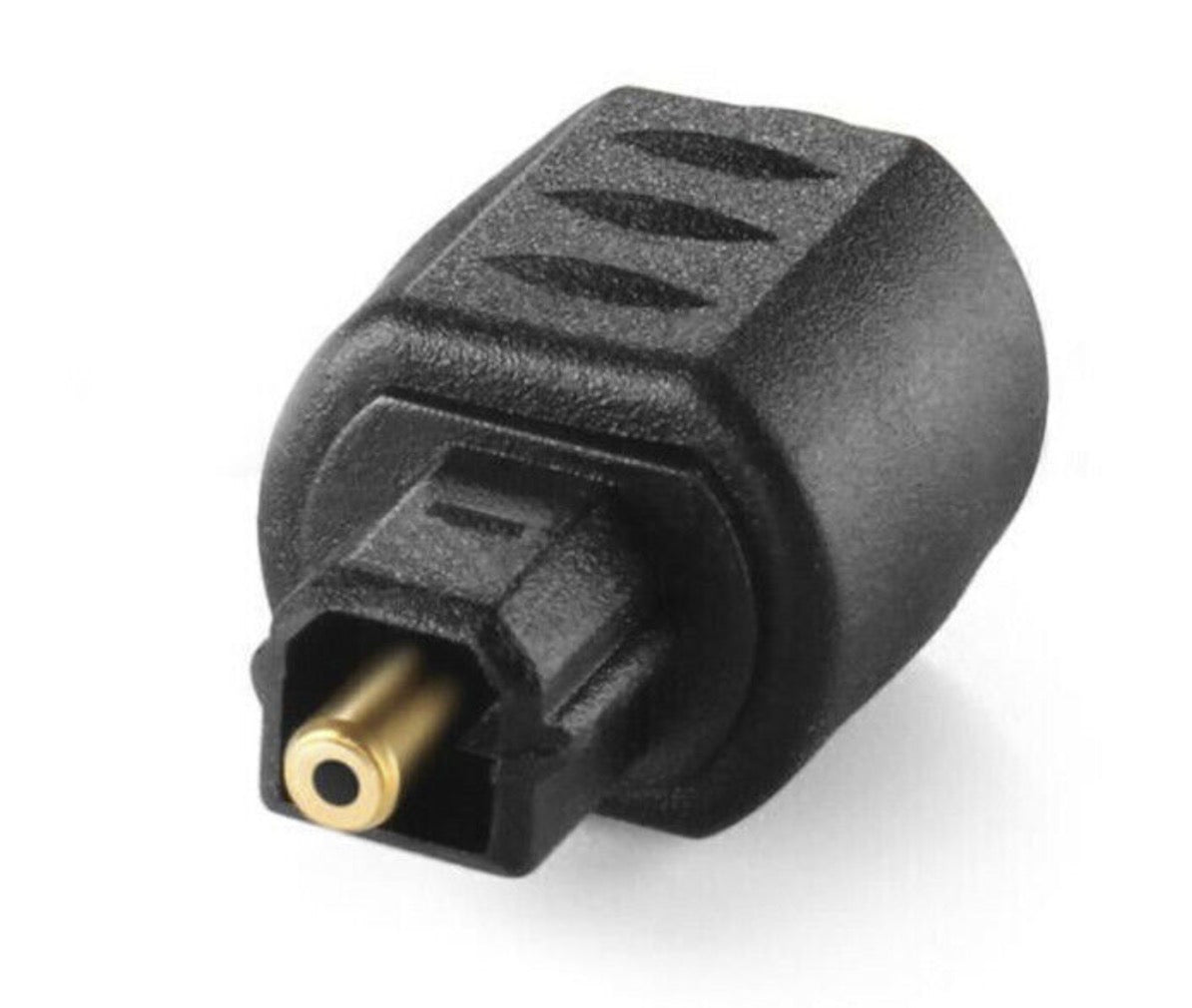 Front view of 3.5mm Mini TOSLINK female optical audio adapter
