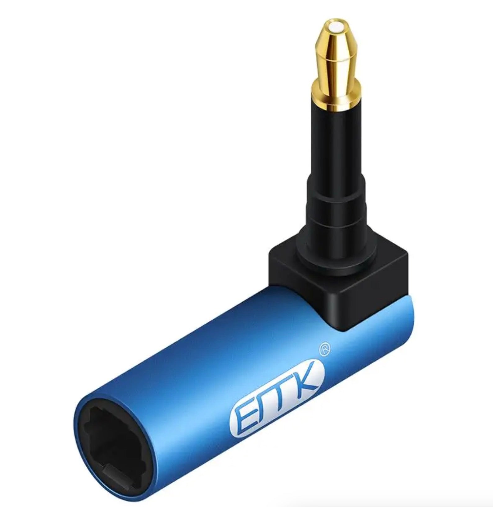 90 degree view of Mini TOSLINK optical audio adapter