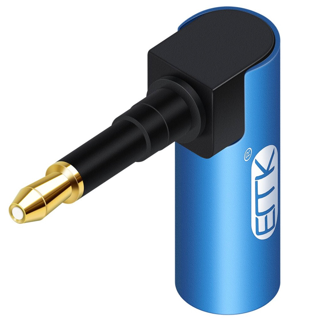 Close up of 3.5mm Mini TOSLINK optical audio connector