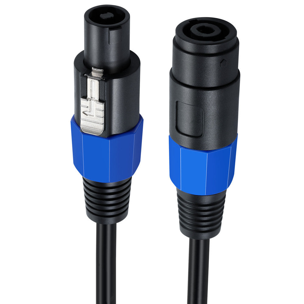 NL4 speaker extension cable male to female twist lock