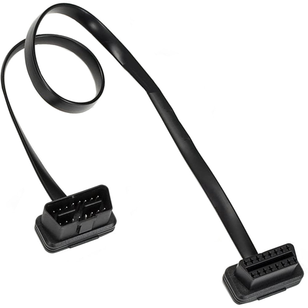 low profile OBD2 male and female connectors close up
