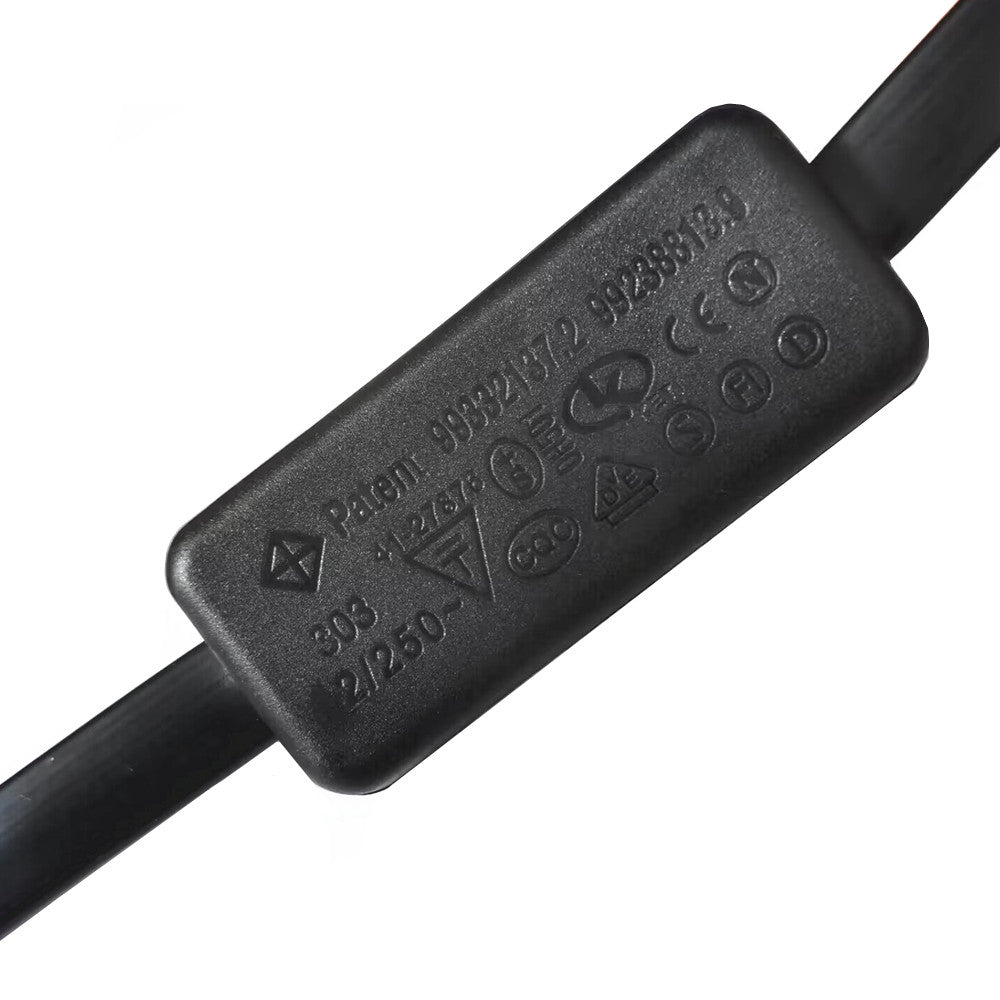 Close-up of the integrated on off switch on the OBD2 extension cable