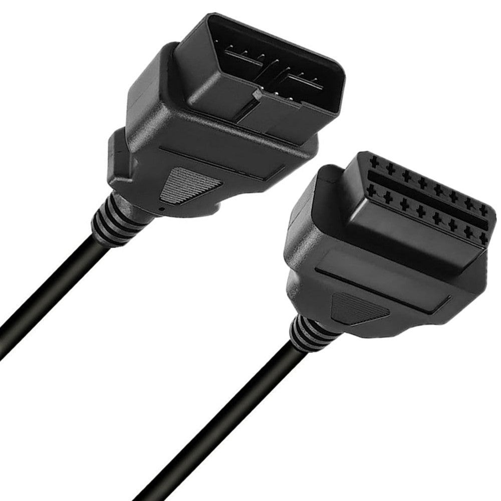 OBD2 male to female extension cable for vehicle diagnostics