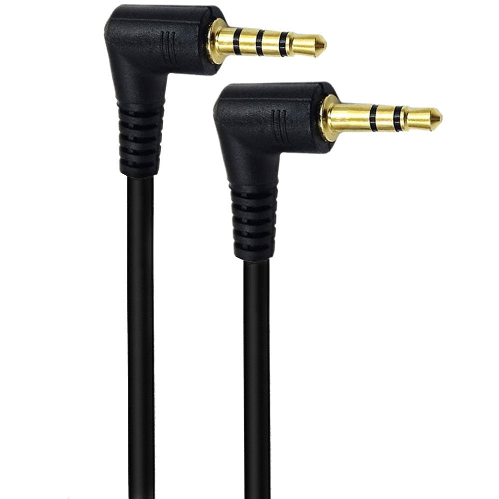 right angle 3.5mm TRRS to TRS audio adapter cable