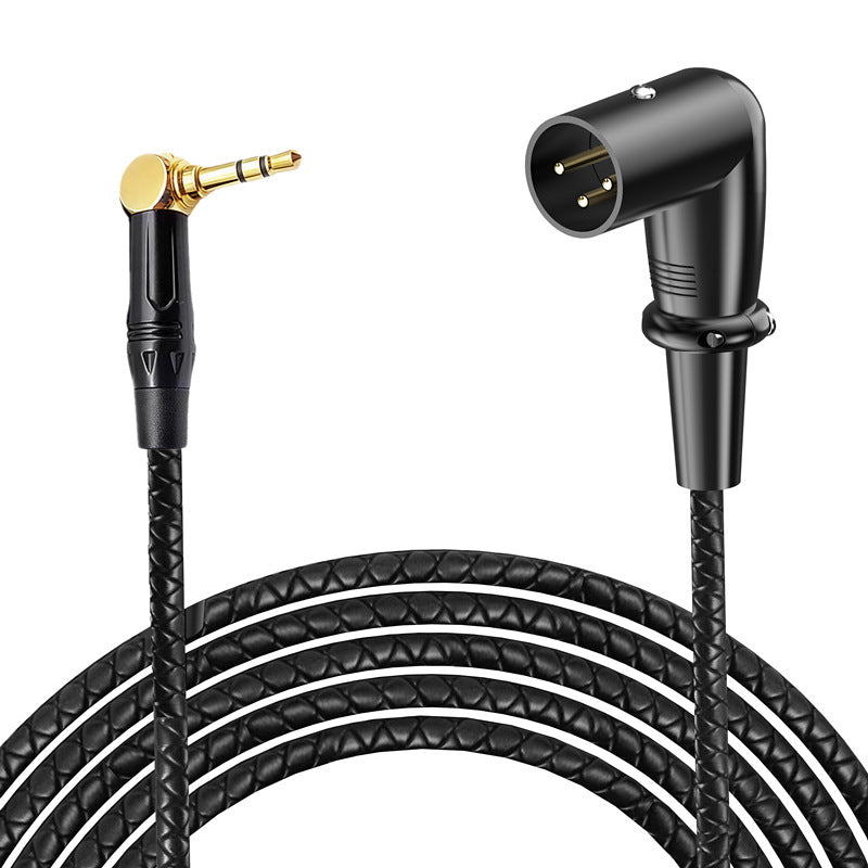 gold plated right angle 3.5mm stereo TRS plug