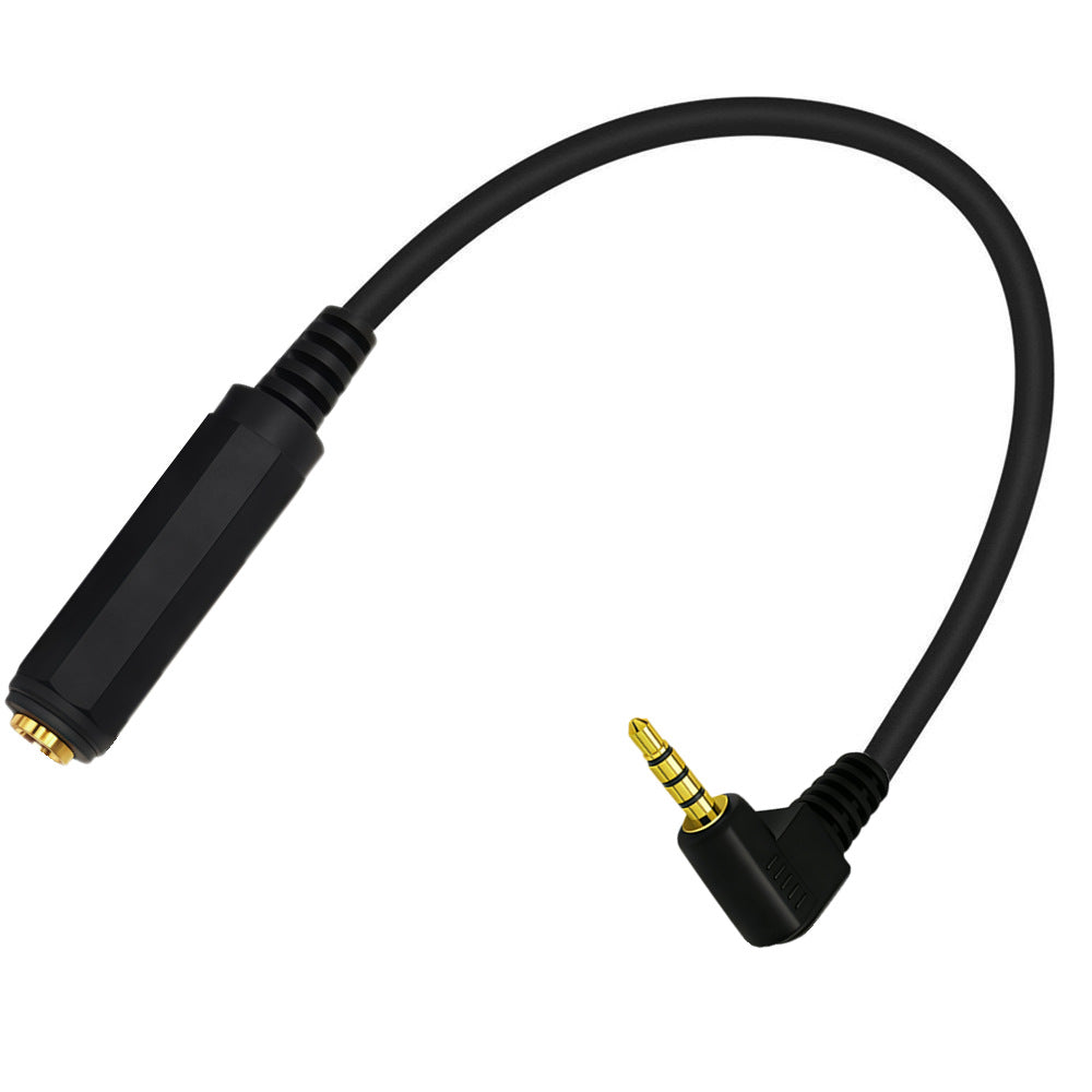 Gold plated 3.5mm to 6.35mm stereo audio converter lead