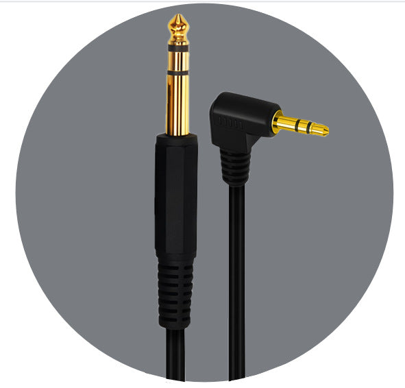 Gold plated 6.35mm to 3.5mm jack audio cable