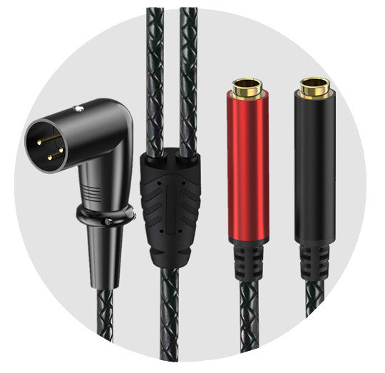Space-saving right-angle 3-pin XLR male audio connector