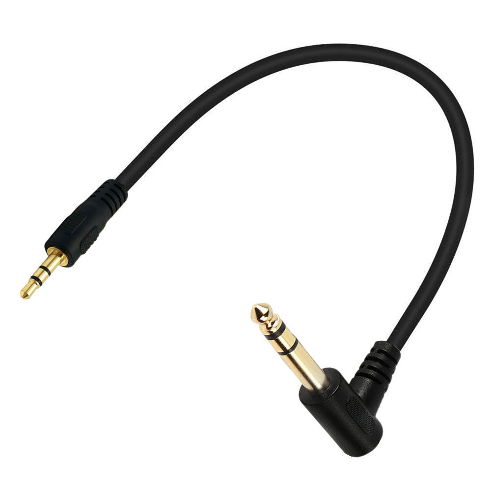 Gold plated 6.35mm to 3.5mm AUX audio lead