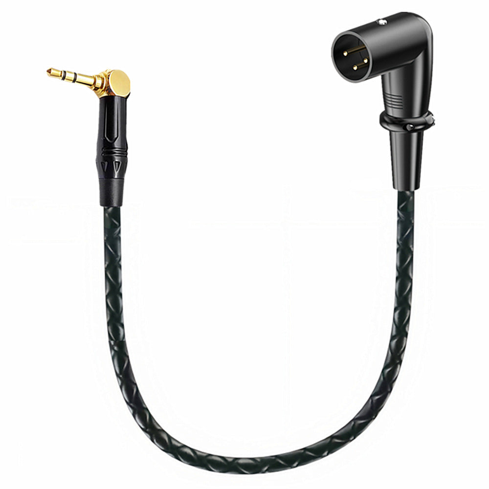 90 degree XLR male connector for audio cable