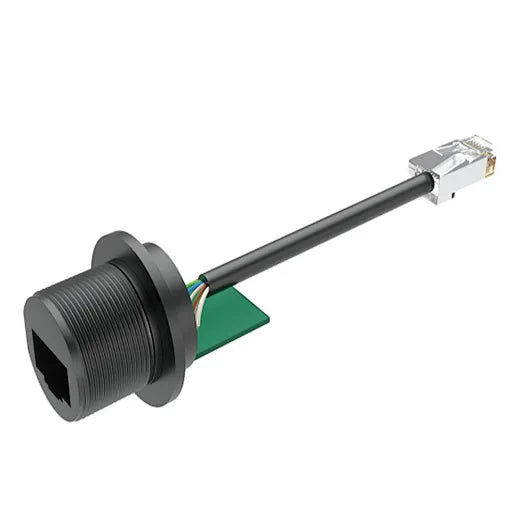 RJ45 waterproof panel mount socket