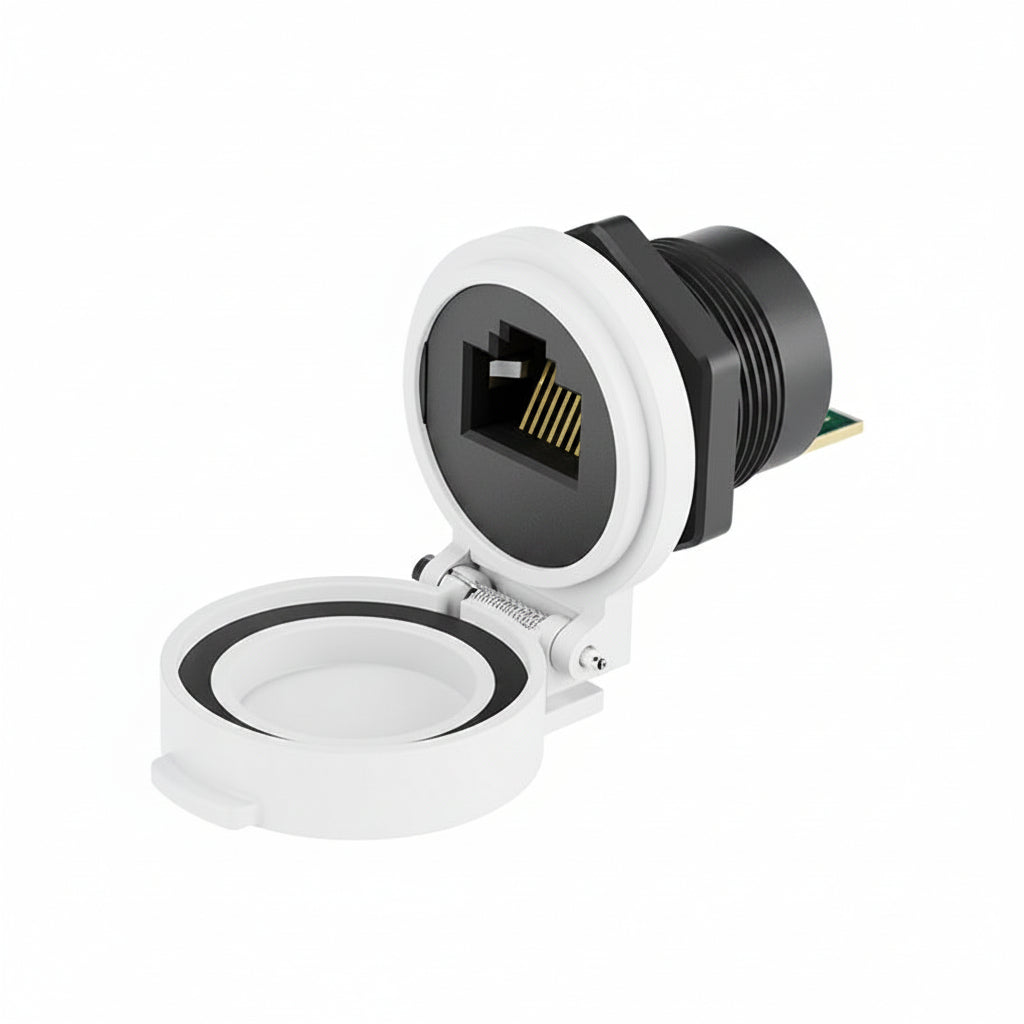 RJ45 panel mount socket PCB version