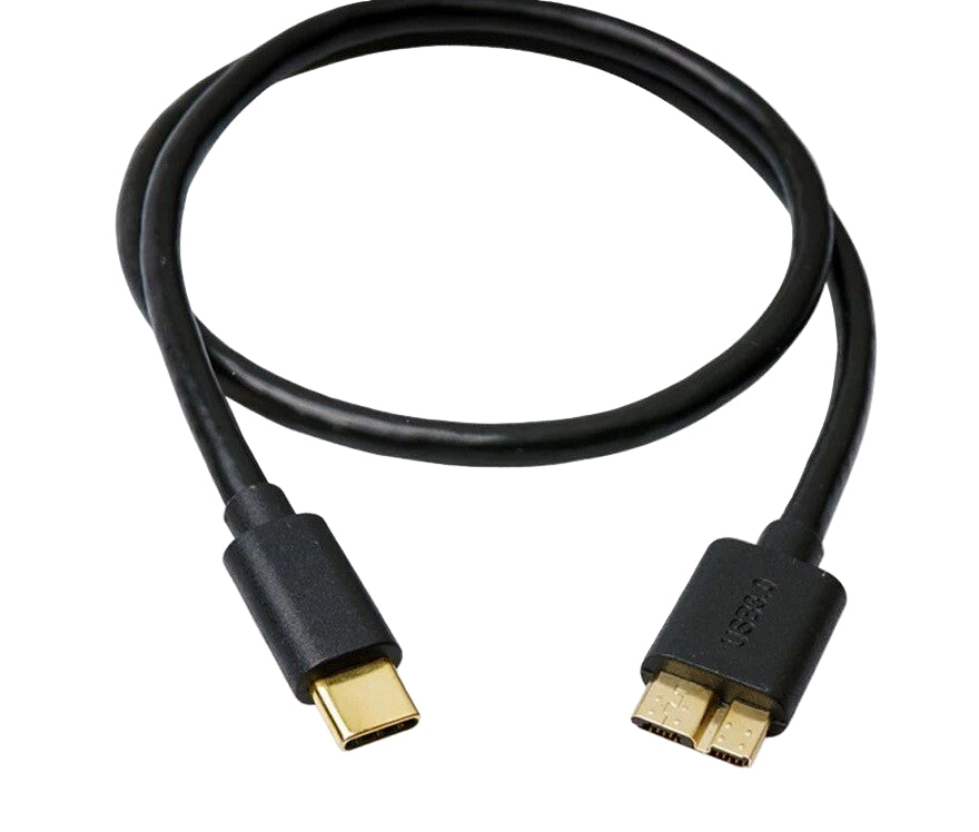 USB-C to Micro-B 3.0 Gold Cable – Fast Data & Charging for MacBook, Chromebook