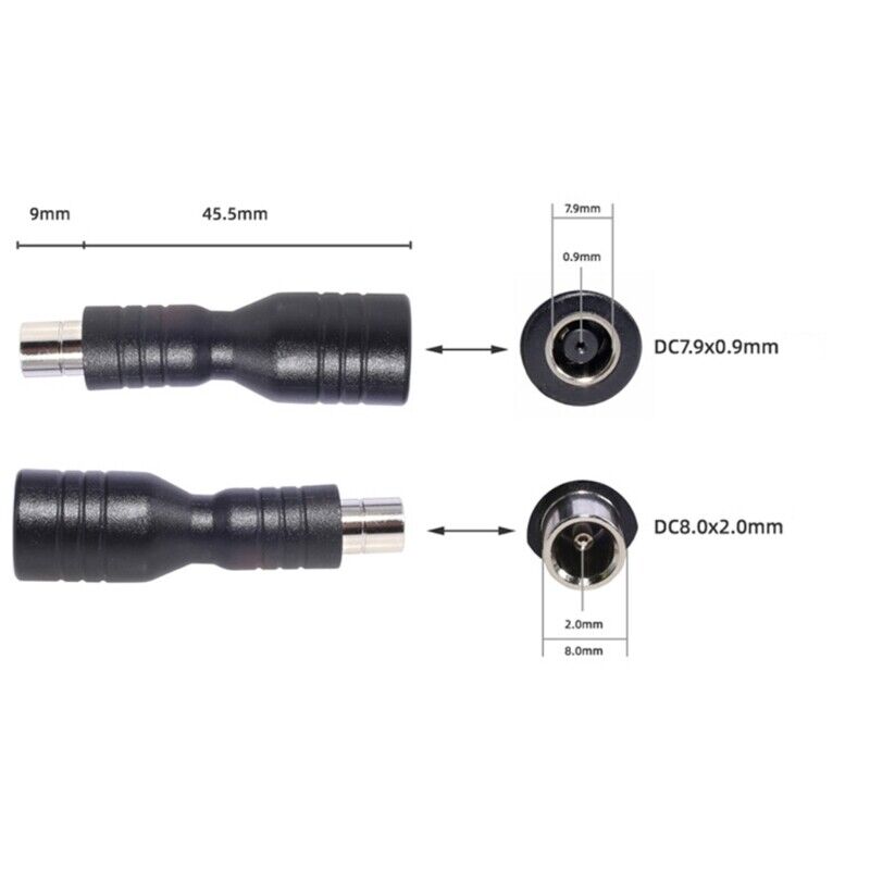 DC7909 Female to DC8020 Male Adapter for Charge Solar Panel Portable Power Station