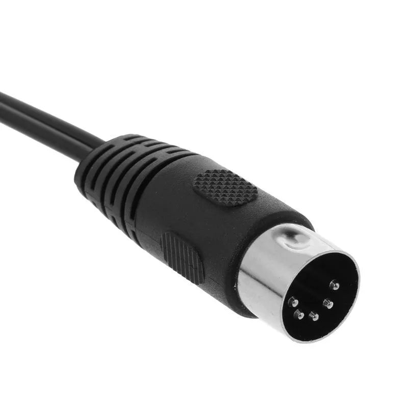 Din 5Pin Male to Dual RCA Male Audio Cable