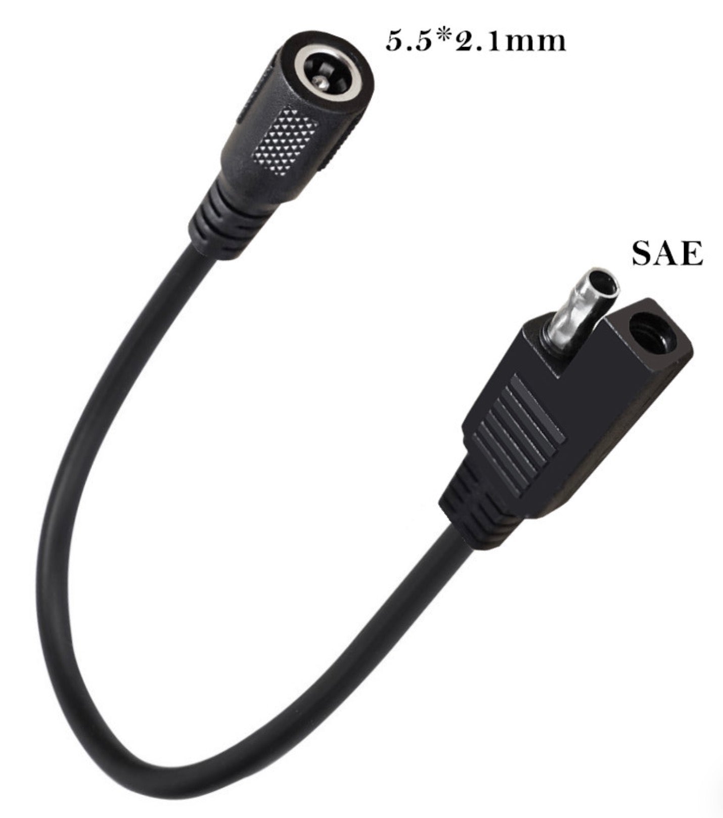 SAE to DC female adapter cable suitable for solar panel charging systems