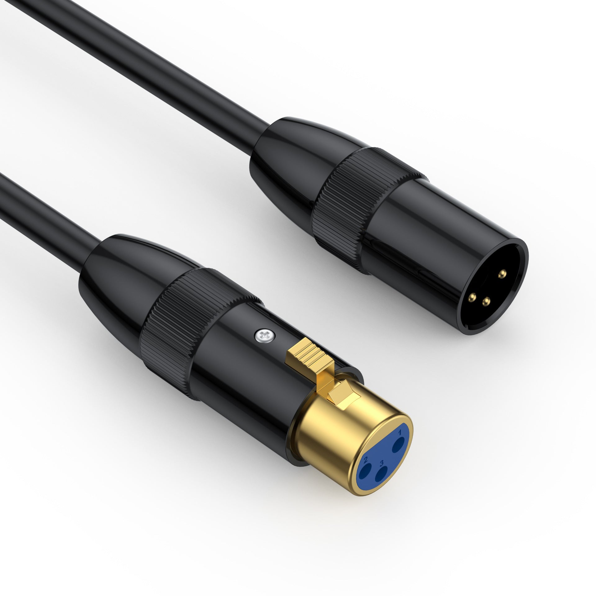 Balanced XLR audio cable with oxygen free copper conductors