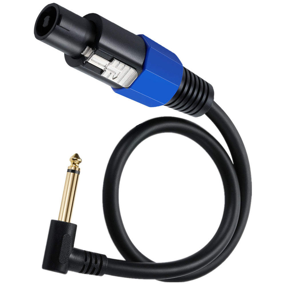 Speaker cable with twist lock connector for secure connection