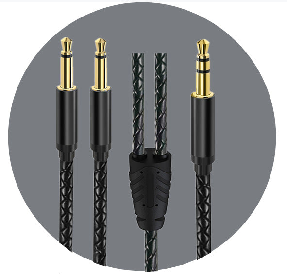 Stereo to dual mono left and right channel splitter cable