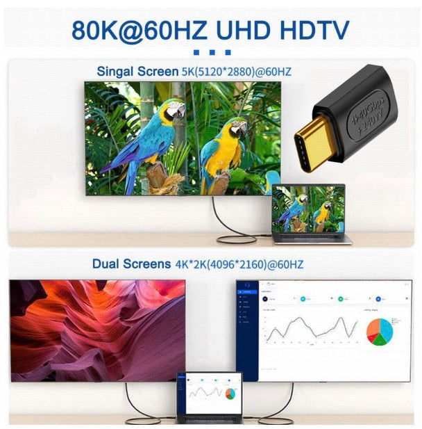 USB4 extension adapter compatible with Thunderbolt and USB C devices