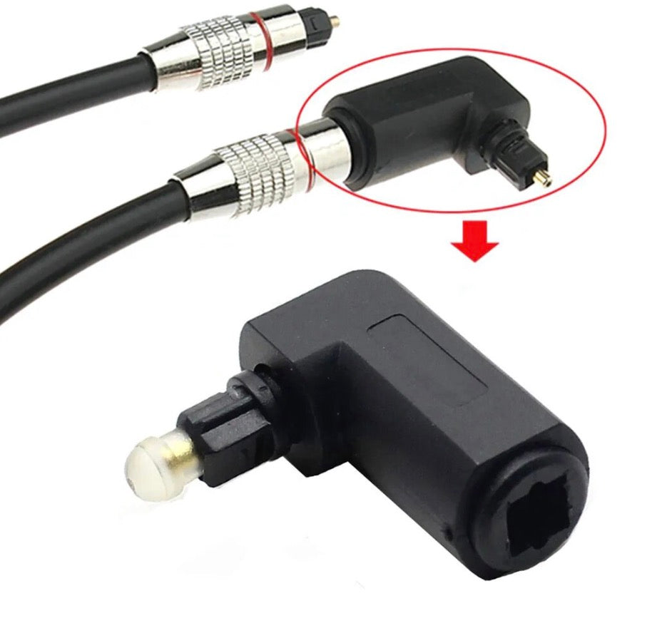 Optical audio adapter compatible with TVs receivers amplifiers and media players
