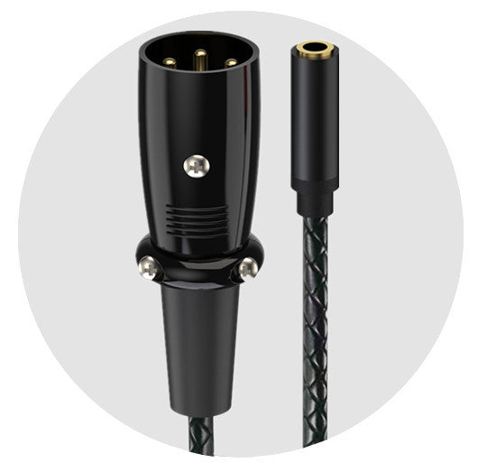 3.5mm to XLR adapter cable flexible braided design
