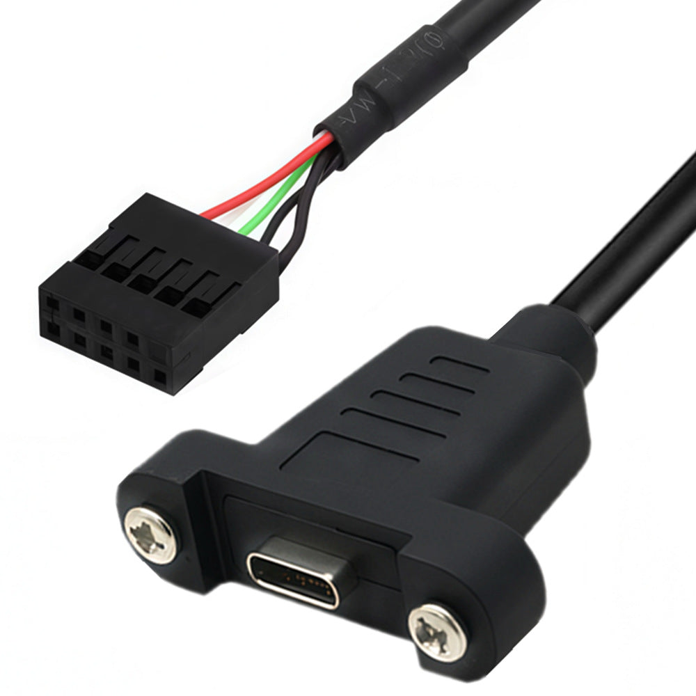 Type-C screw-mount motherboard header cable 20cm