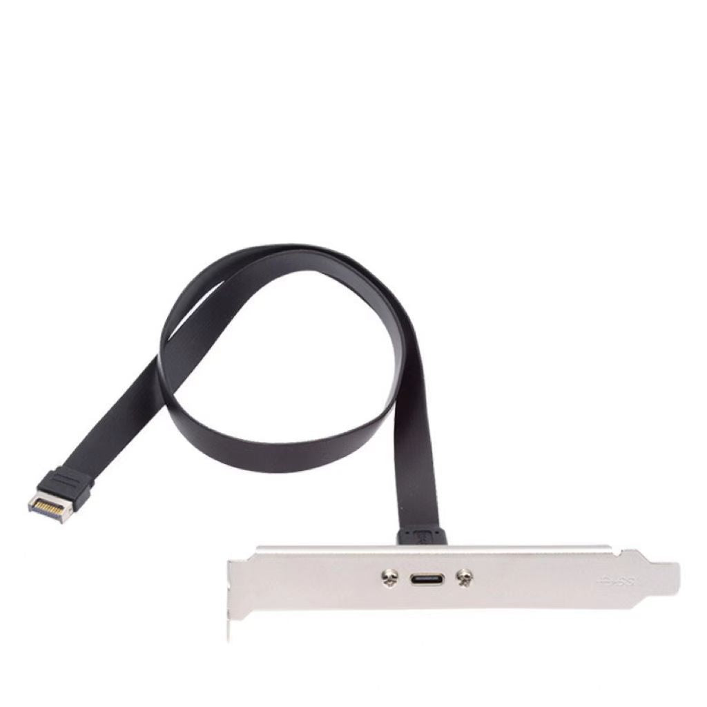 Type-E internal header to USB-C adapter cable 0.5m