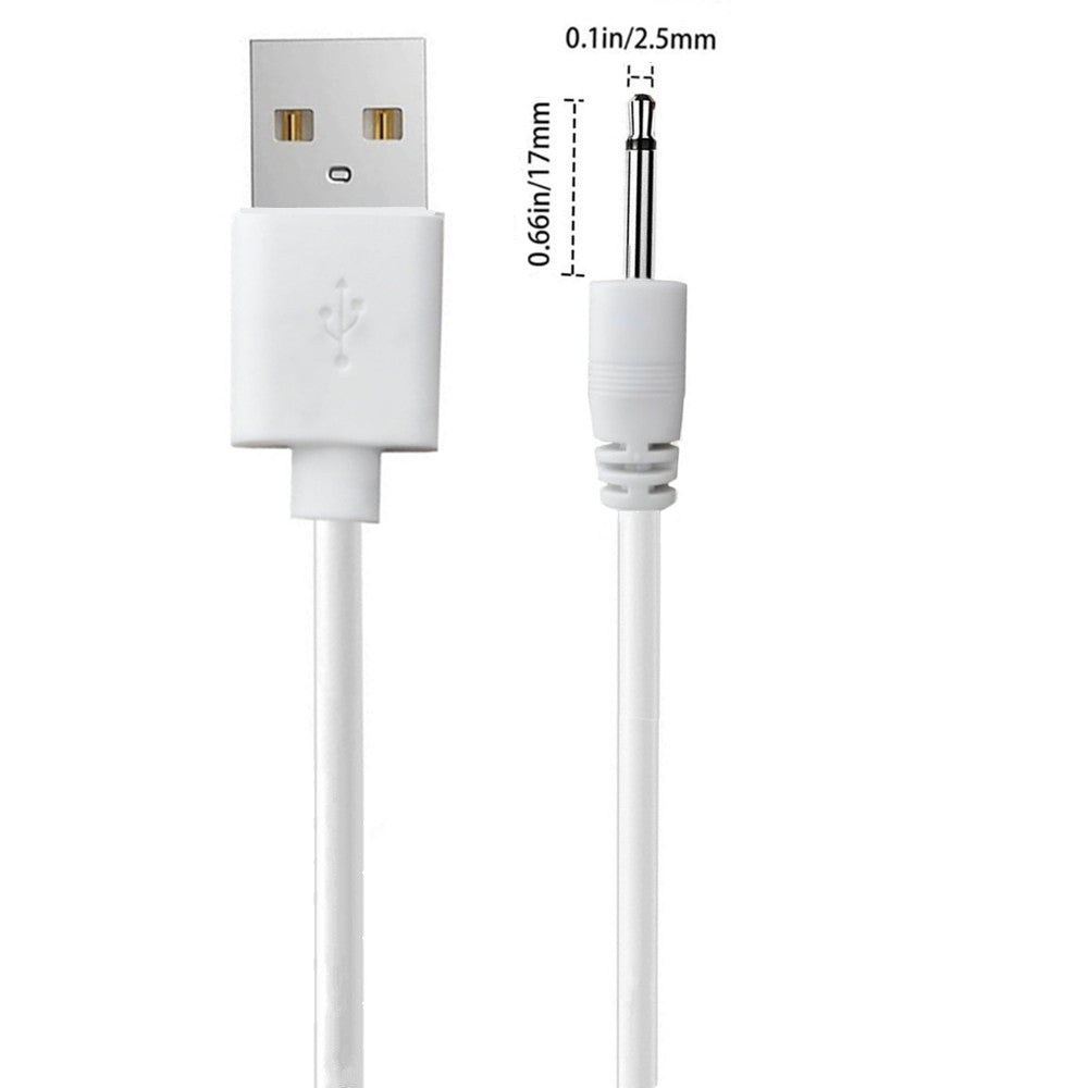 USB to 2.5mm DC angled connector cable