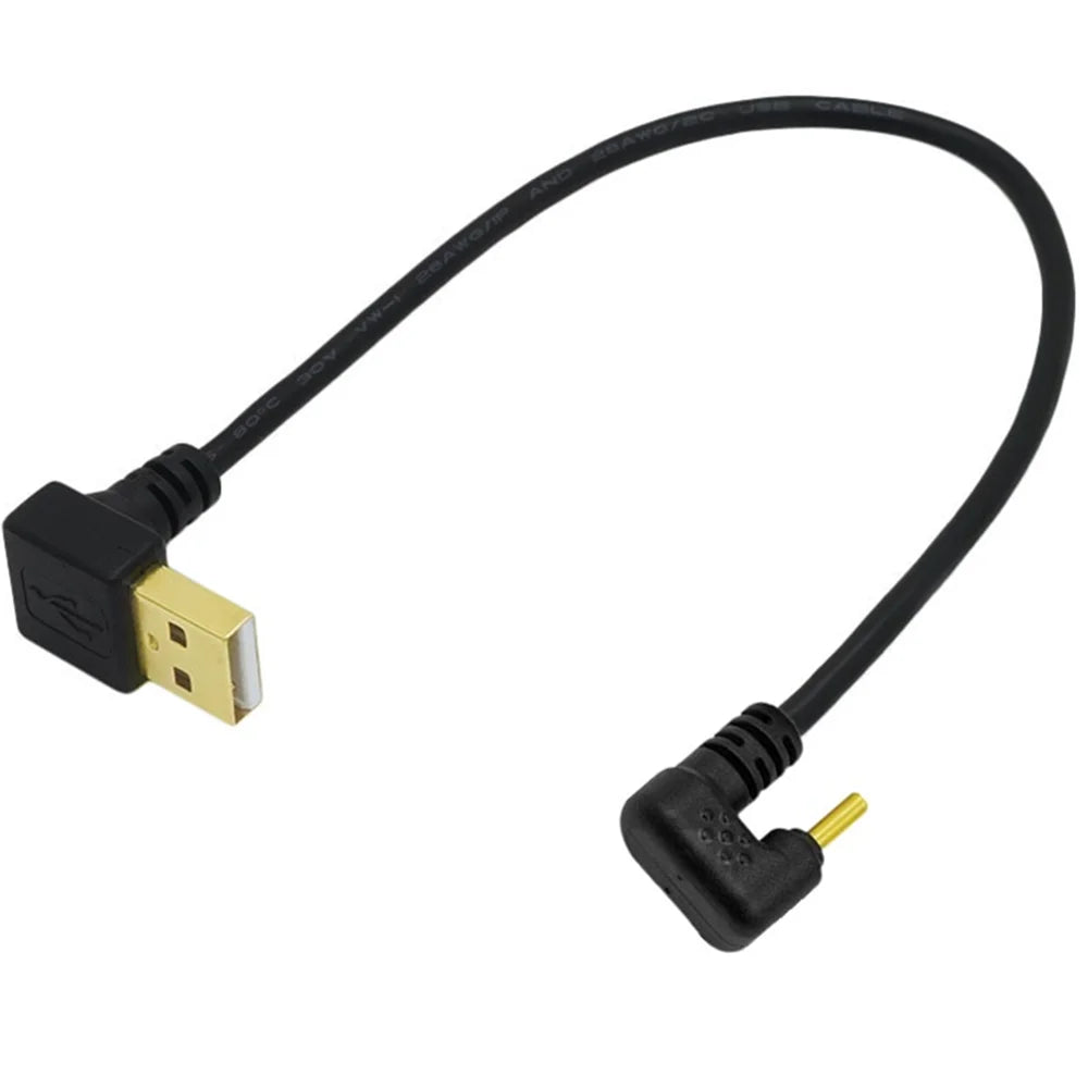 USB 2.0 to USB-C right angle cable