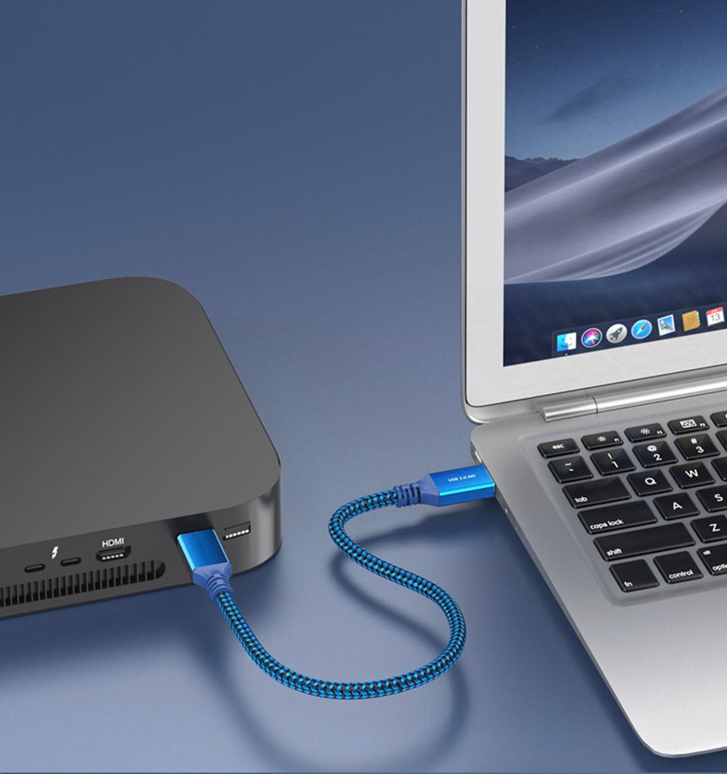 USB 3.0 cable supporting high speed 5Gbps data transfer between devices